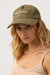 RHYTHM Women's Sunbather Cap Washed Olive Women's Hats Rhythm 