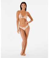 RIP CURL Women's Always Summer Cheeky Coverage Bikini Bottom Gold Women's Bikini Bottoms Rip Curl 