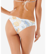 RIP CURL Women's Always Summer Cheeky Coverage Bikini Bottom White Women's Bikini Bottoms Rip Curl 