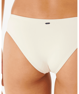 RIP CURL Women's Day Break Multi Cheeky Coverage Bikini Bottom Cream Women's Bikini Bottoms Rip Curl 