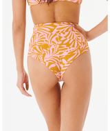 RIP CURL Women's High Waist Cheeky Pant Bikini Bottom Pink Women's Bikini Bottoms Rip Curl 