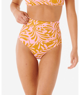 RIP CURL Women's High Waist Cheeky Pant Bikini Bottom Pink Women's Bikini Bottoms Rip Curl 