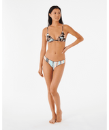 RIP CURL Women's Ripple Effect Cheeky Coverage Bikini Bottom Black Women's Bikini Bottoms Rip Curl 