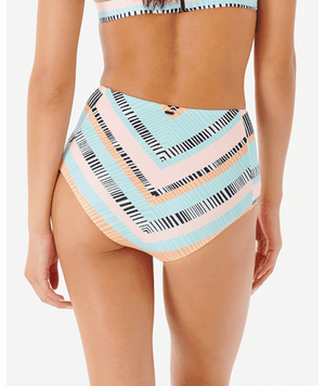 RIP CURL Women's Ripple Effect Good Coverage Bikini Bottom Black Women's Bikini Bottoms Rip Curl 
