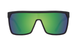 SPY Flynn Matte Black - HD Plus Bronze With Green Spectra Mirror Sunglasses
