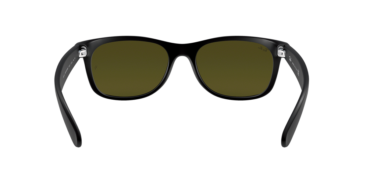 RAY-BAN New Wayfarer Flash Rubber Black - Grey Mirror Blue Sunglasses SUNGLASSES - Ray-Ban Sunglasses Ray-Ban 