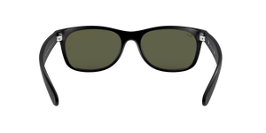 RAY-BAN New Wayfarer Flash Rubber Black - Light Green Miror Silver Flash Sunglasses SUNGLASSES - Ray-Ban Sunglasses Ray-Ban 