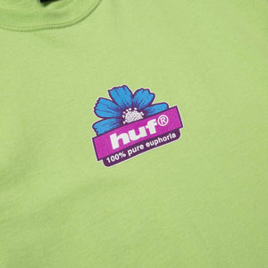 HUF 100% Pure T-Shirt Lime MENS APPAREL - Men's Short Sleeve T-Shirts huf 
