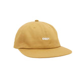 OBEY Bold Twill 6 Panel Strapback Hat Brown Butter Men's Hats Obey 