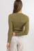 RHYTHM Women's Andie Long Sleeve Knit Olive Women's Long Sleeve T-Shirts Rhythm 
