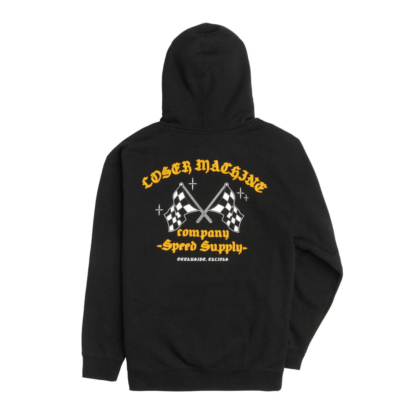 LOSER MACHINE Calexico Custom Pullover Hoodie Black Men's Pullover Hoodies Loser Machine 