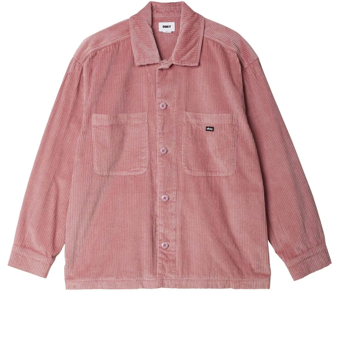 OBEY Monte Cord Shirt Jacket Vintage Pink Men's Street Jackets Obey 