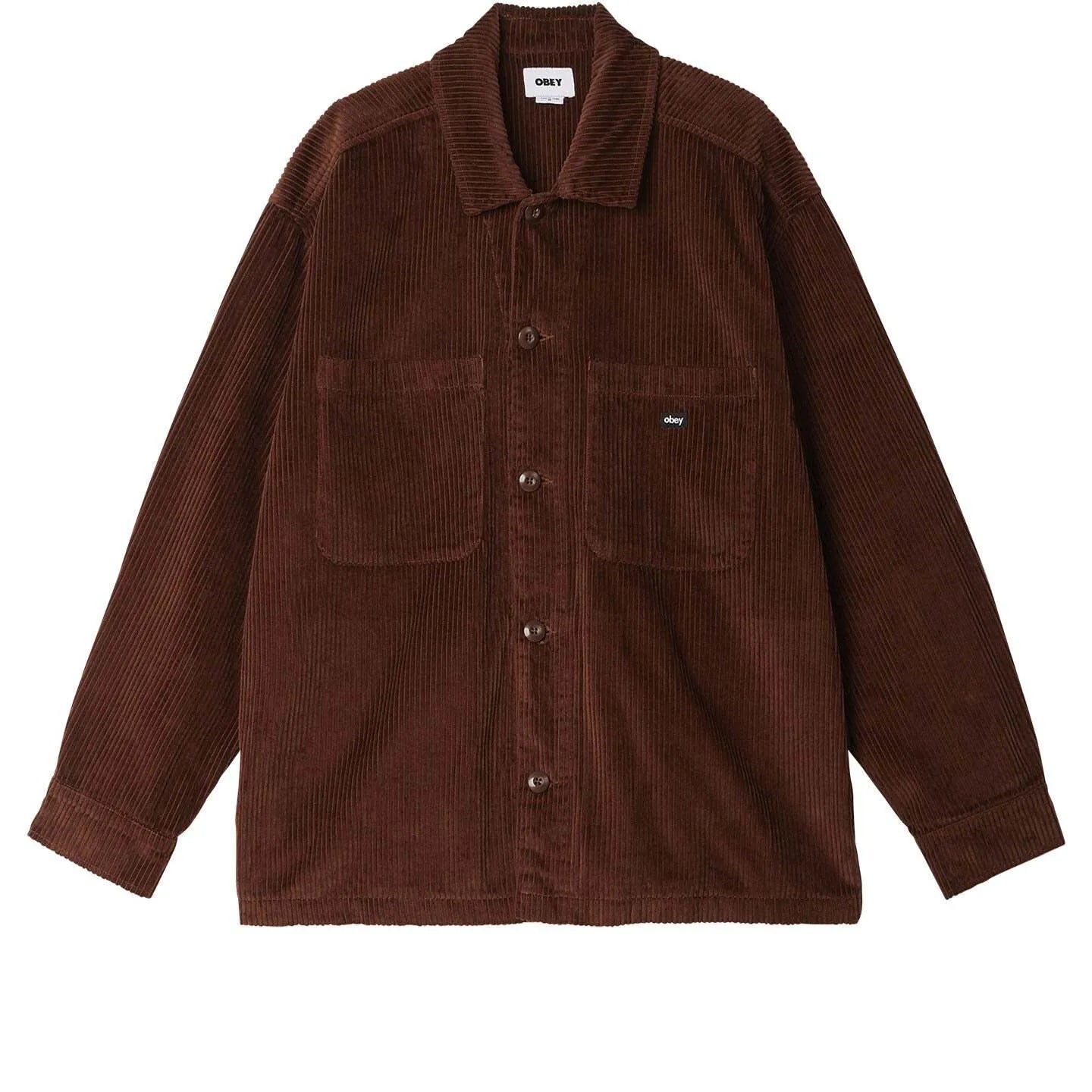 OBEY Monte Cord Shirt Jacket Sepia XL
