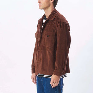 OBEY Monte Cord Shirt Jacket Sepia Men's Street Jackets Obey 