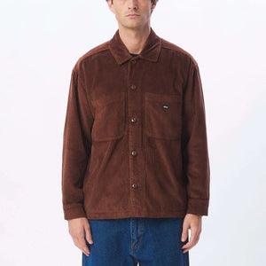 OBEY Monte Cord Shirt Jacket Sepia Men's Street Jackets Obey 