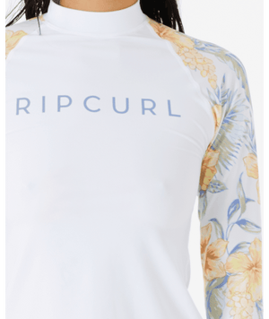 RIP CURL Women's Always Summer UPF 50+ Long Sleeve Top White Women's Rashguards Rip Curl 