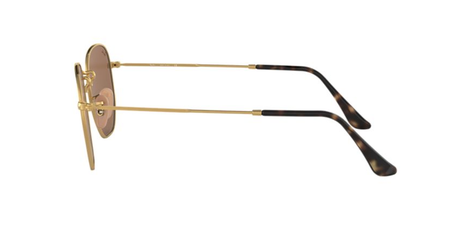 RAY-BAN Hexagonal Flat Lenses 51 Polished Gold - Copper Flash Sunglasses