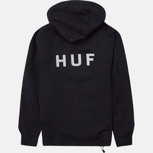 HUF Essentials Zip Standard Shell Jacket Black Men's Street Jackets huf 