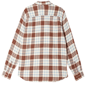 OBEY Arnold Long Sleeve Button Up Unbleached Multi Men's Long Sleeve Button Up Shirts Obey 