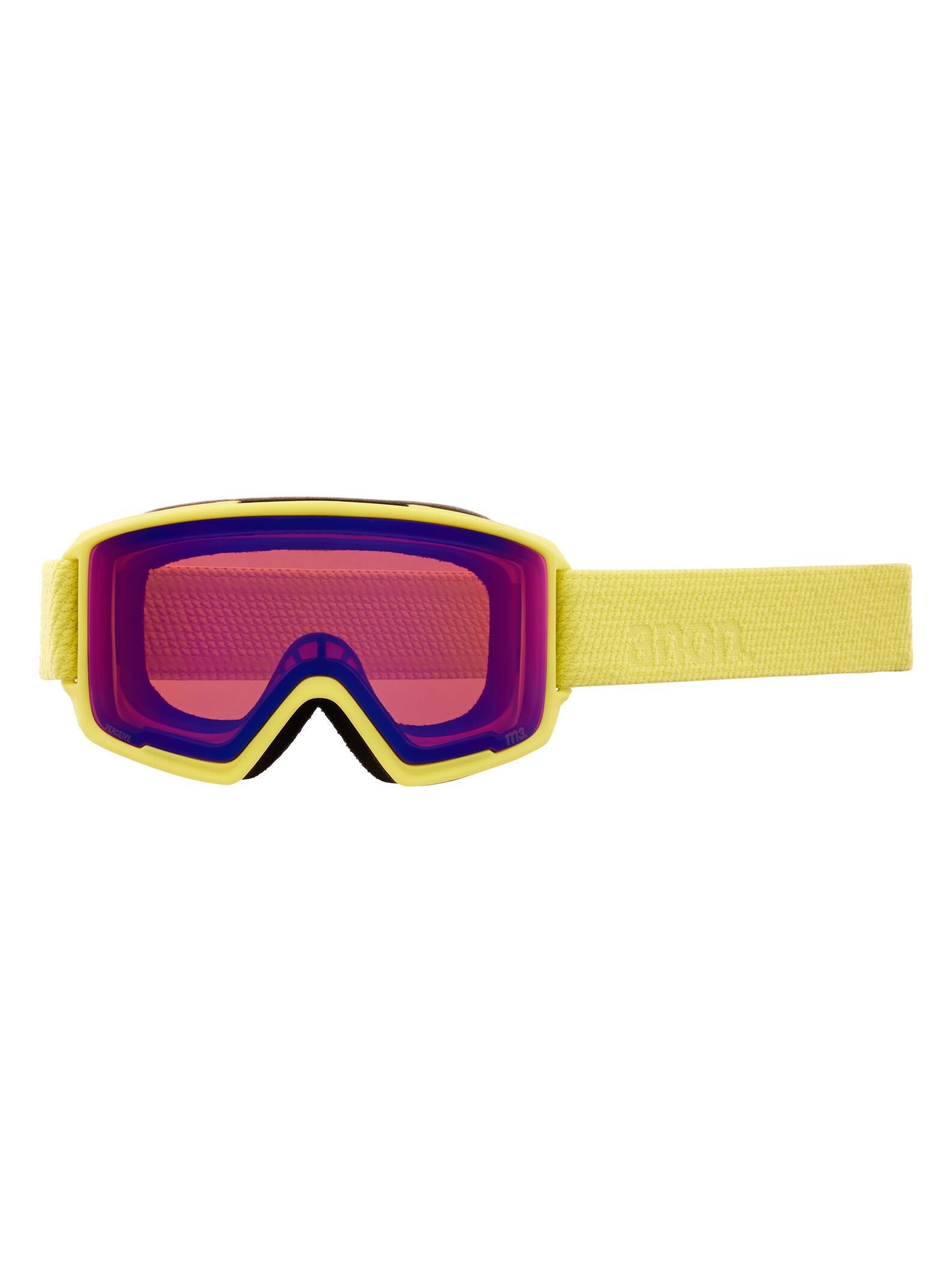 ANON M3 Lemon - Perceive Sunny Onyx + Perceive Variable Violet + MFI Face Mask Snow Goggles Snow Goggles Anon 