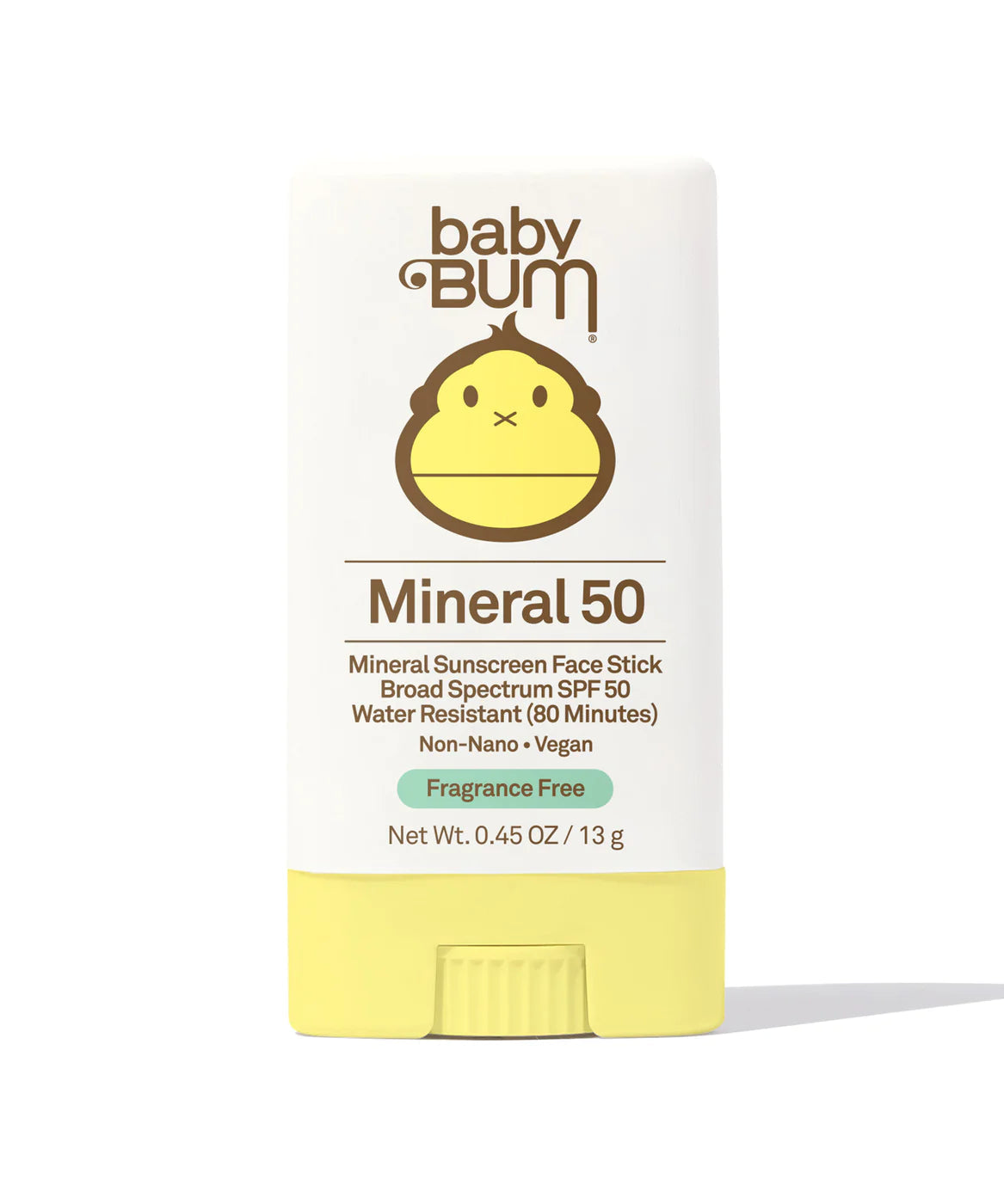 SUN BUM Baby Bum Mineral SPF 50 Sunscreen Face Stick Fragrance Free Sunscreen Sun Bum 