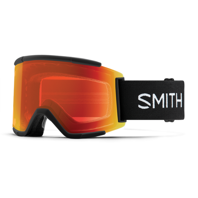 SMITH Squad XL Black - ChromaPop Everyday Red Mirror + ChromaPop Storm Yellow Flash Snow Goggle