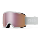 SMITH Squad White Vapor - ChromaPop Everyday Rose Gold Mirror + Yellow Snow Goggle