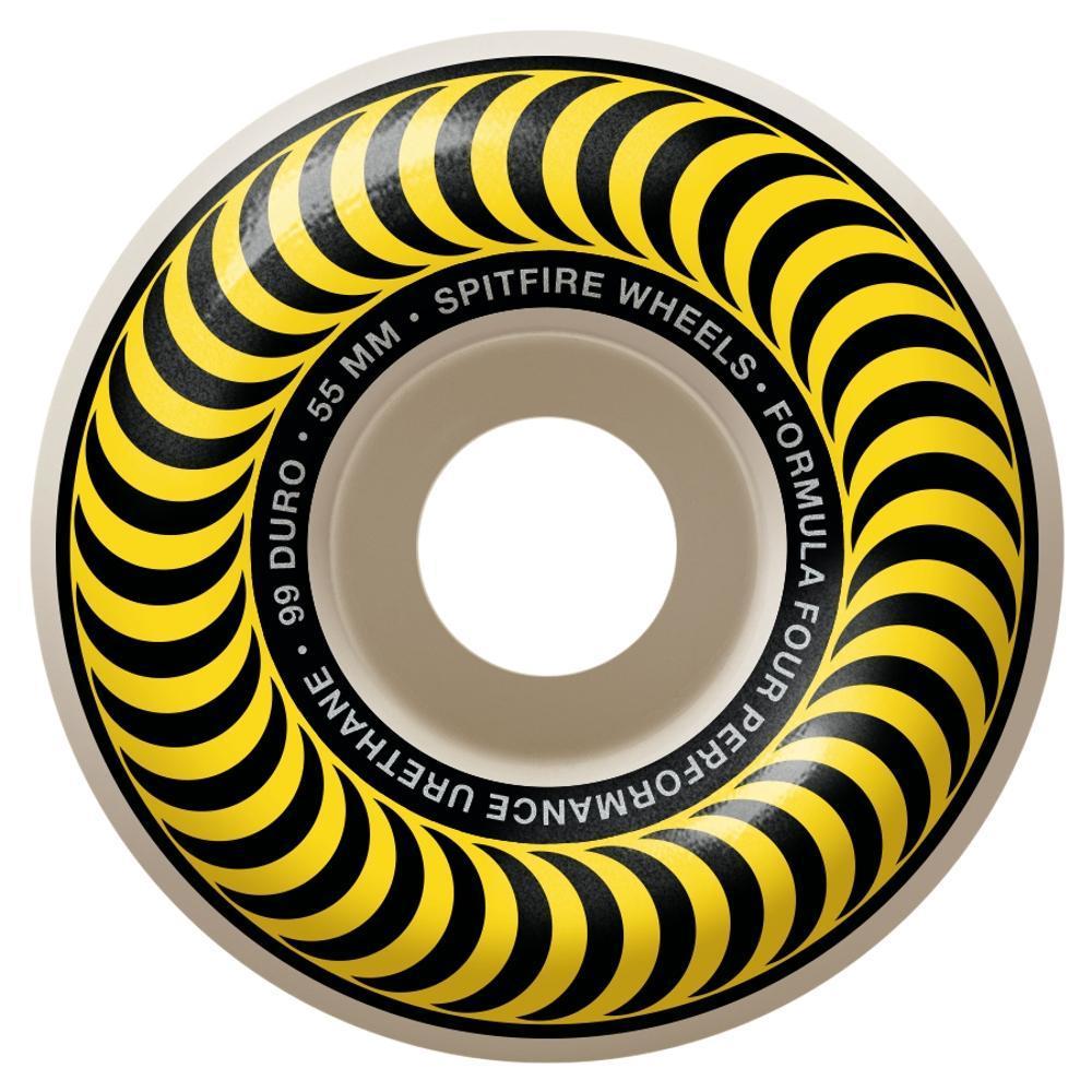 SPITFIRE Formula Four 99D Classics Yellow 55mm Skateboard Wheels