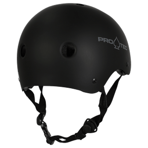 PRO-TEC Classic Certified Skateboard Helmet Matte Black SKATE SHOP - Skateboard Helmets Pro-tec 