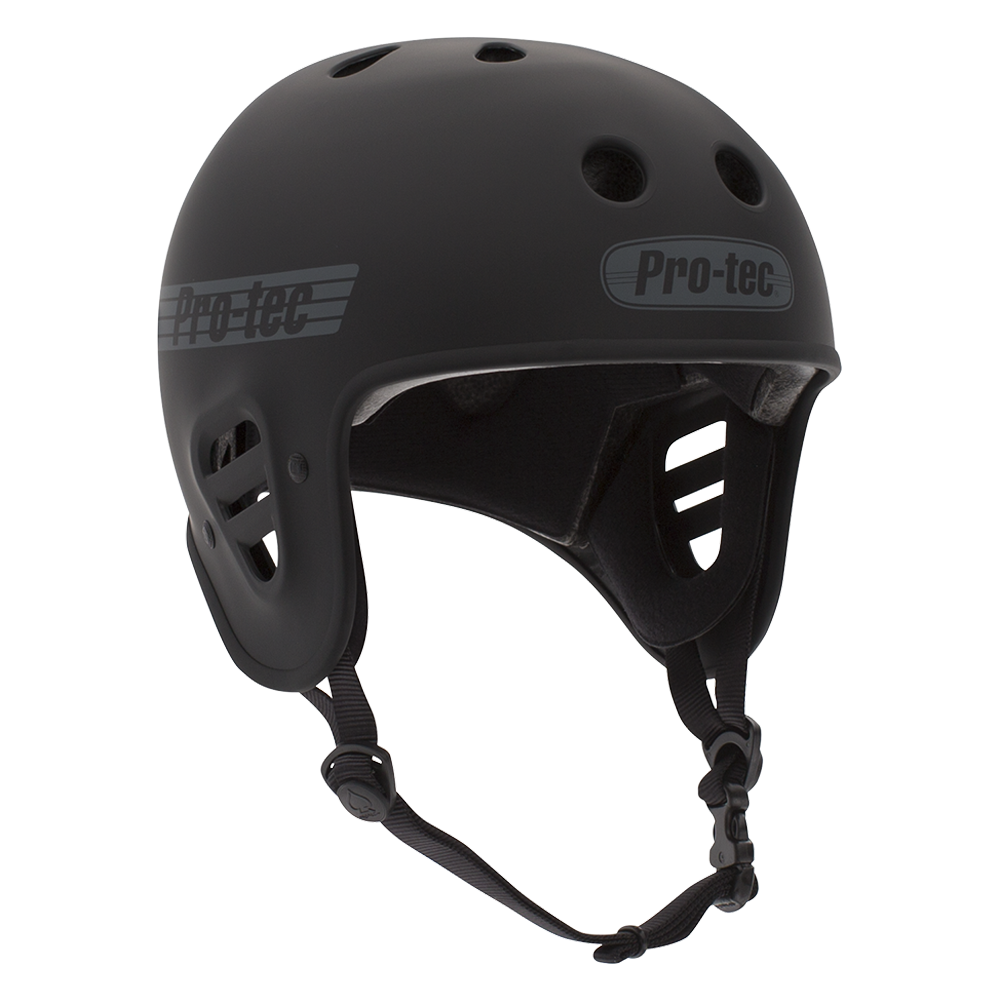 PRO-TEC Full Cut Certified Skateboard Helmet Matte Black SKATE SHOP - Skateboard Helmets Pro-tec 