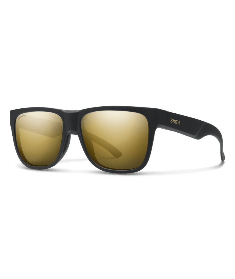 SMITH Lowdown 2 Matte Black Gold - ChromaPop Black Gold Mirror Polarized Sunglasses Sunglasses Smith 