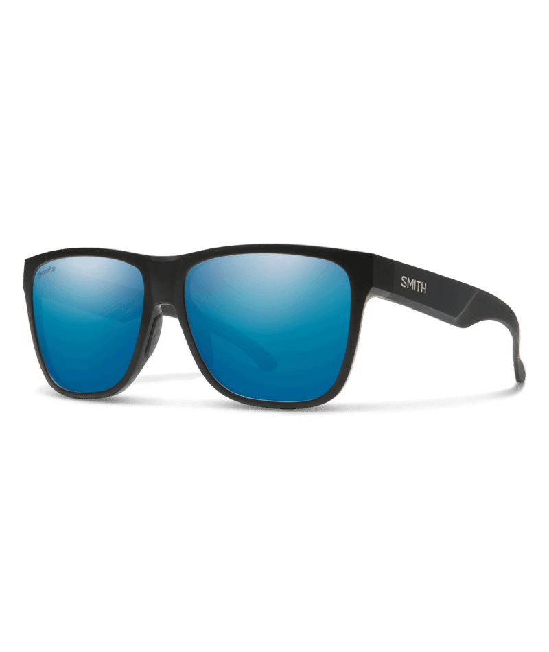 SMITH Lowdown XL 2 Matte Black - ChromaPop Blue Mirror Polarized Sunglasses Sunglasses Smith 