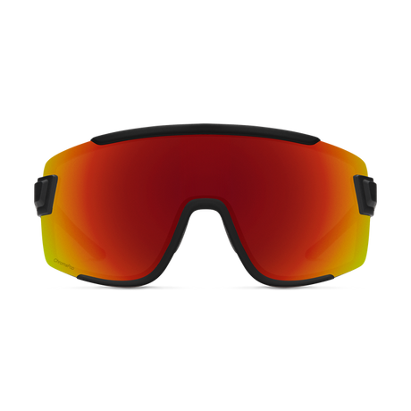 SMITH Wildcat Matte Black - ChromaPop Red Mirror Sunglasses SUNGLASSES - Smith Sunglasses Smith 