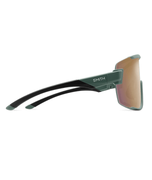 SMITH Wildcat Matte Alpine Green - ChromaPop Rose Gold Mirror Sunglasses Sunglasses Smith 