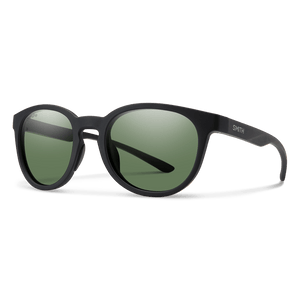 SMITH Eastbank Matte Black - ChromaPop Grey Green Polarized Sunglasses SUNGLASSES - Smith Sunglasses Smith 