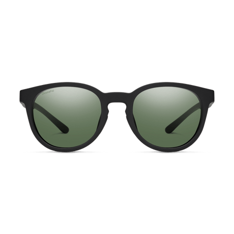 SMITH Eastbank Matte Black - ChromaPop Grey Green Polarized Sunglasses SUNGLASSES - Smith Sunglasses Smith 