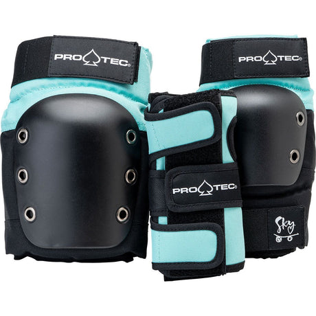 PRO-TEC Jr. Street Gear 3 Pack Blue Black SKATE SHOP - Skateboard Pads Pro-tec 