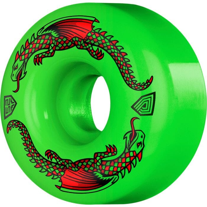 POWELL PERALTA Dragon Formula Green 52mm x 31mm 93A Skateboard Wheels Skateboard Wheels Powell Peralta 
