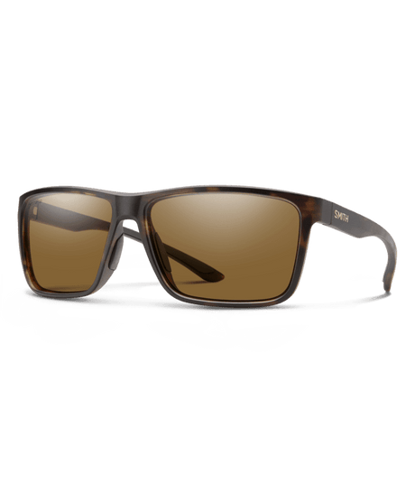 SMITH Riptide Matte Tortoise - ChromaPop Brown Polarized Sunglasses Sunglasses Smith 