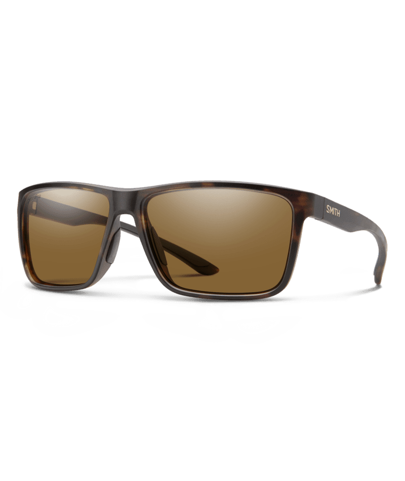 SMITH Riptide Matte Tortoise - ChromaPop Brown Polarized Sunglasses Sunglasses Smith 