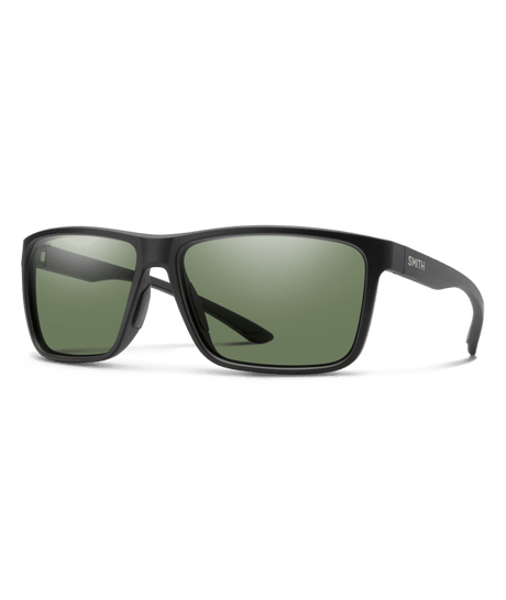 SMITH Riptide Matte Black - ChromaPop Gray Green Polarized Sunglasses Sunglasses Smith 
