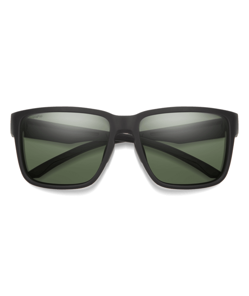 SMITH Emerge Matte Black - ChromaPop Gray Green Polarized Sunglasses Sunglasses Smith 