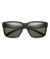 SMITH Emerge Matte Black - ChromaPop Gray Green Polarized Sunglasses Sunglasses Smith 