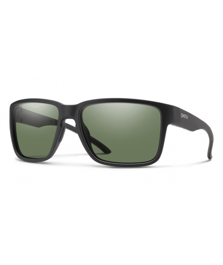 SMITH Emerge Matte Black - ChromaPop Gray Green Polarized Sunglasses Sunglasses Smith 