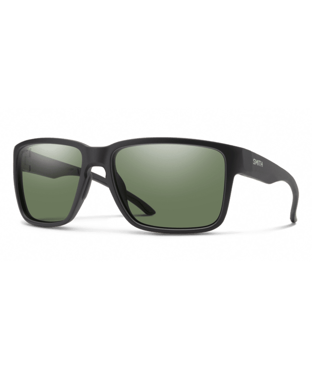 SMITH Emerge Matte Black - ChromaPop Gray Green Polarized Sunglasses Sunglasses Smith 