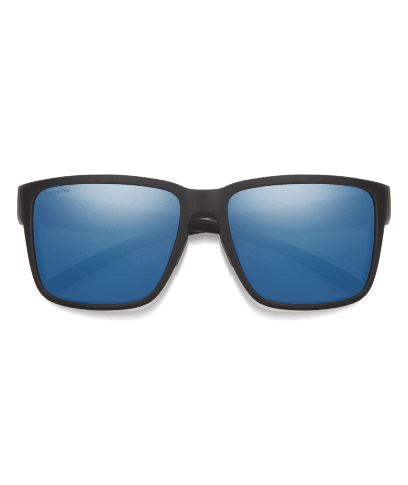 SMITH Emerge Matte Black - ChromaPop Blue Mirror Polarized Sunglasses Sunglasses Smith 