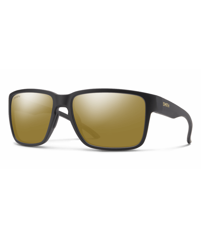SMITH Emerge Matte Black - ChromaPop Bronze Mirror Polarized Sunglasses Sunglasses Smith 