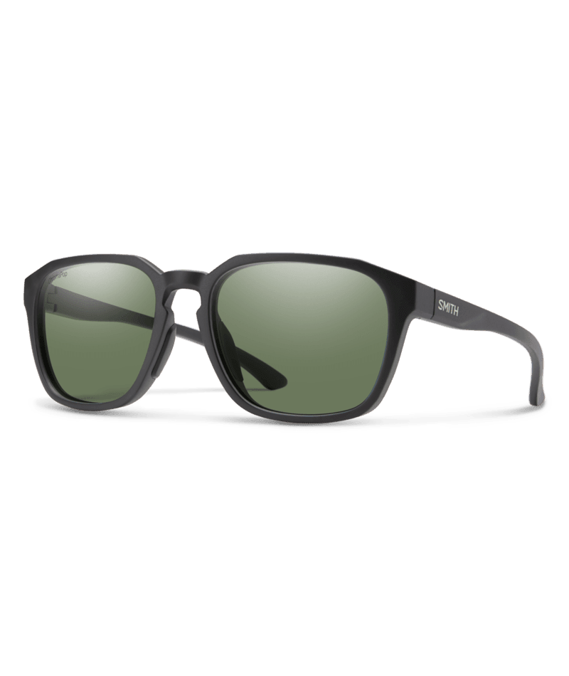SMITH Contour Matte Black - ChromaPop Grey Green Polarized Sunglasses Sunglasses Smith 