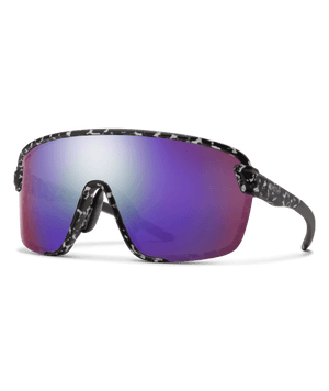 SMITH Bobcat Matte Black Marble - ChromaPop Violet Mirror Sunglasses Sunglasses Smith 