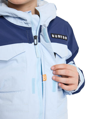 BURTON Boys Covert Snowboard Jacket Ballad Blue/Dress Blue 2023 Youth Snow Jackets Burton 